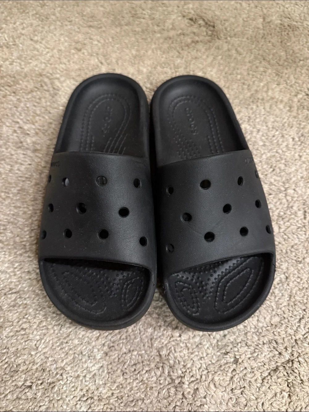 CROCS Kids Black Slide Sandals
